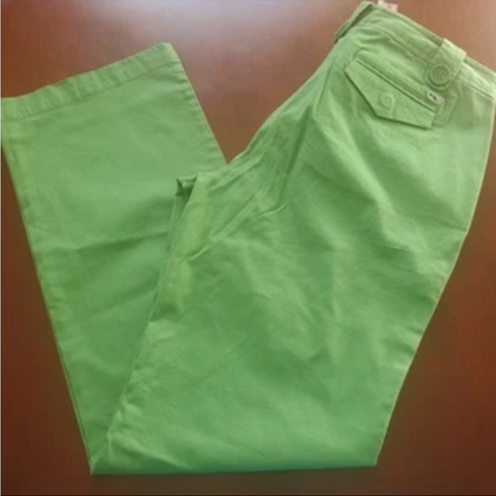 NWT Vineyard Vines Bright Green Women's Straight Leg Pants - Picture 6 of 7